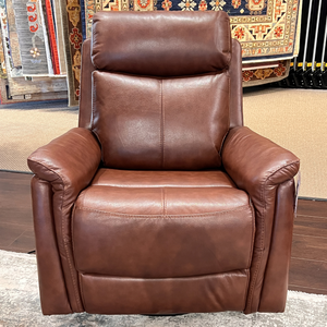 Walnut Power Recliner w/ Swivel