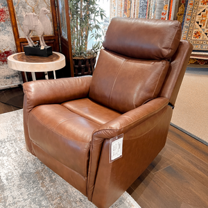 Walnut Power Recliner w/ Swivel