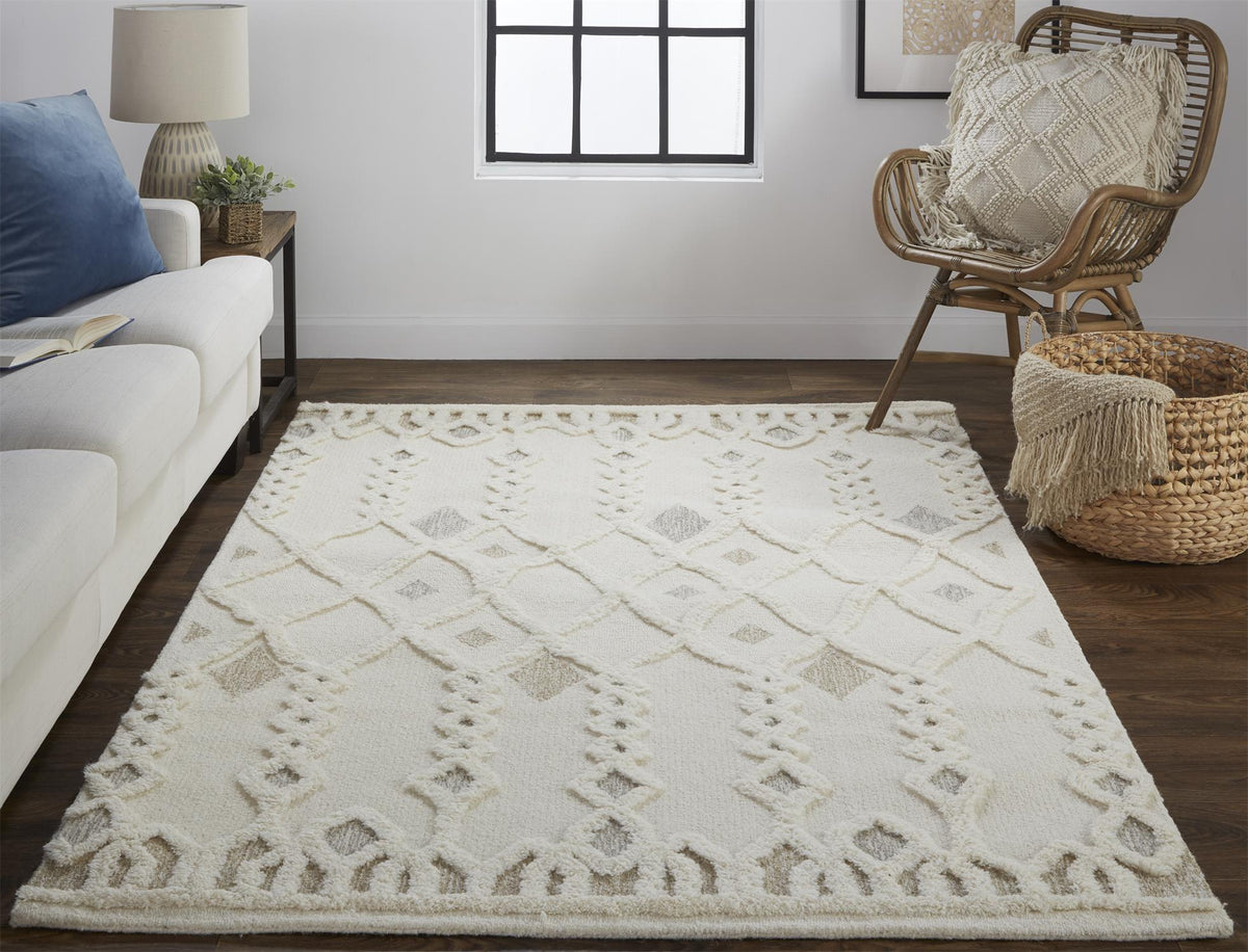 Anica Ivory/Tan/Silver 8011F
