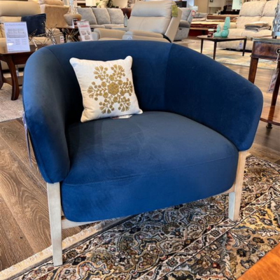 Tabor Accent Chair in Soren Prussian