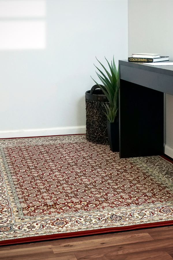 Ancient Garden 57011-1414 Red/Ivory