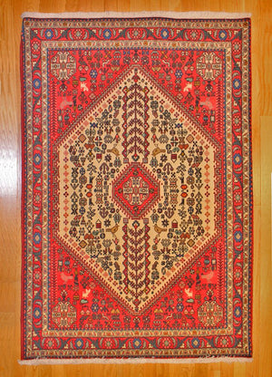 Abadeh Tribal TAN80002641 Iran, rugs, one of a kind