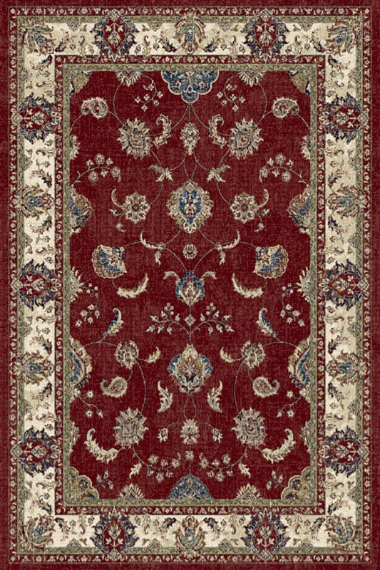 Ancient Garden 57158-1464 Red/Ivory