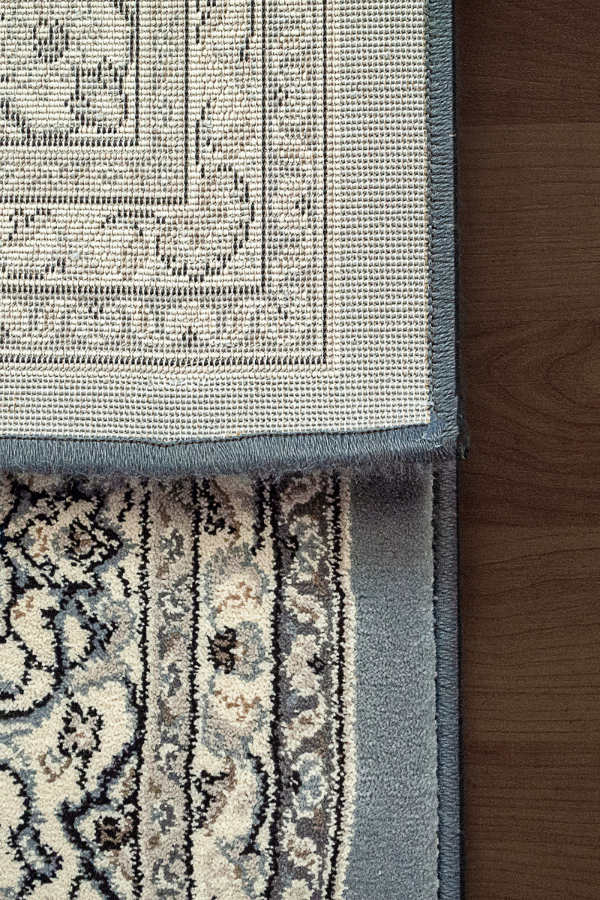 Ancient Garden 57119-4646 Steel Blue/Cream