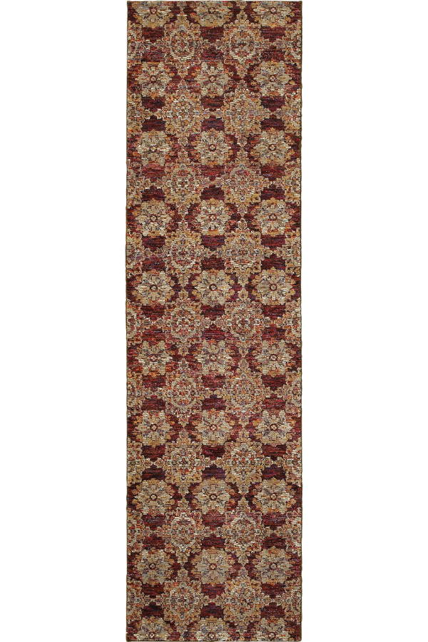 Andorra 6883A Red/ Gold Runner