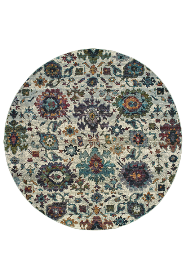 Andorra 7129A Stone/ Multi Round