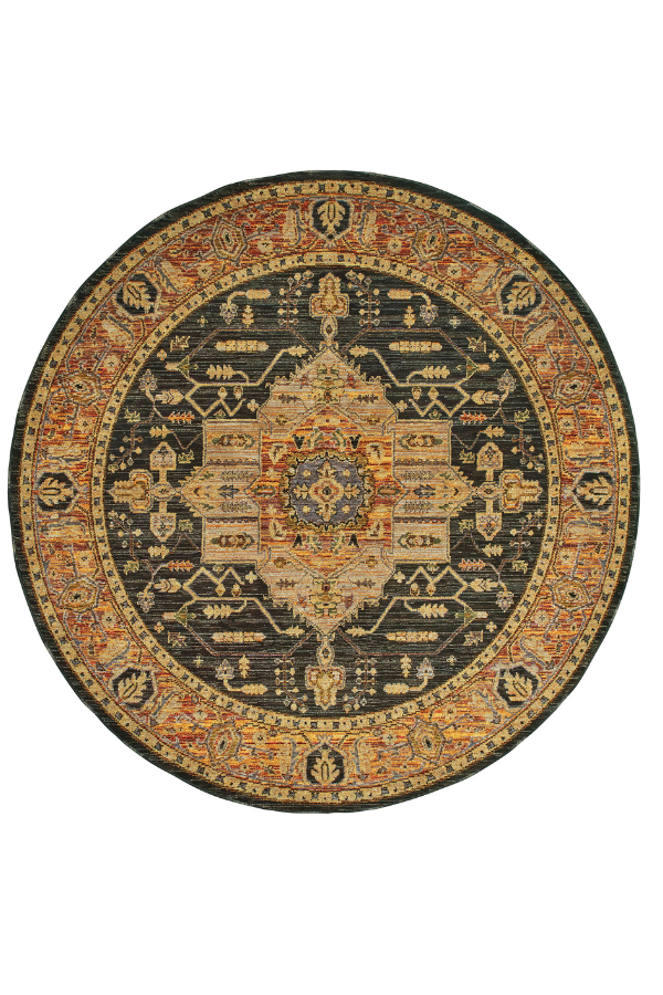 Andorra 7138B Gold/ Grey Round