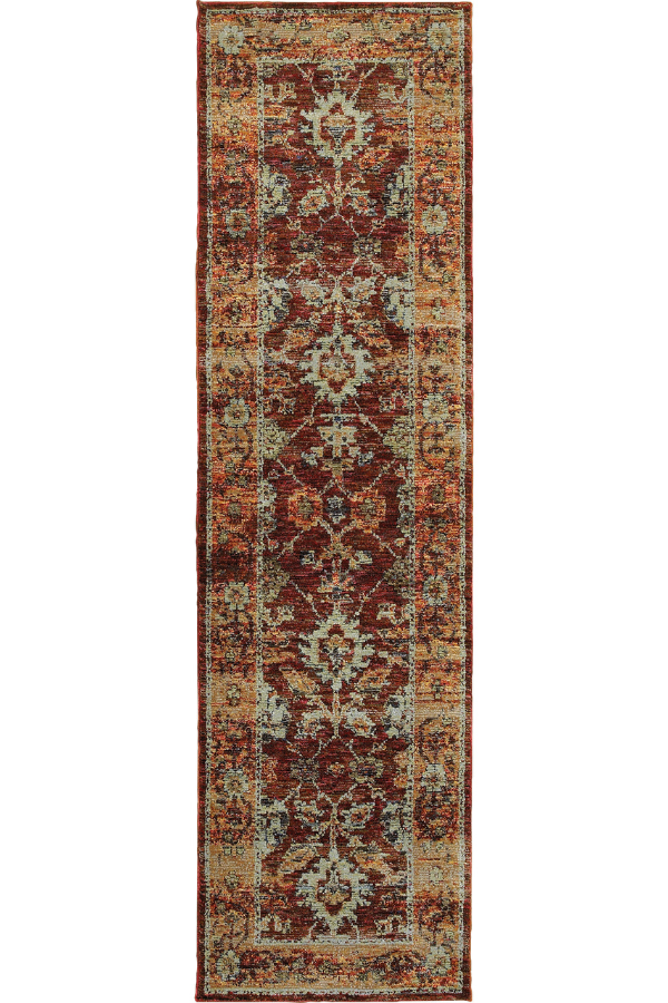 Andorra 7154A Red/ Gold Runner