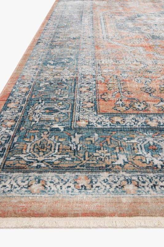 Magnolia Home Elise 01 Coral/Blue Corner