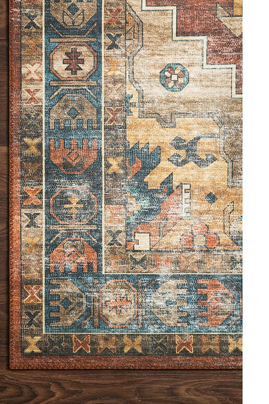 Skye Sky-11 Rust / Blue Corner