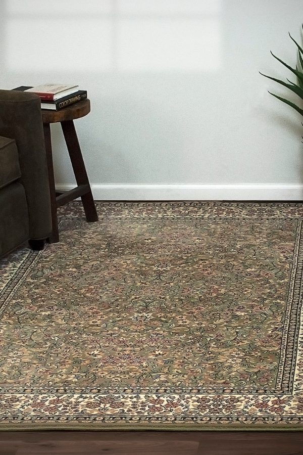 Rug Ancient Garden 57078-4444 Green/Ivory - NW Rugs & Furniture