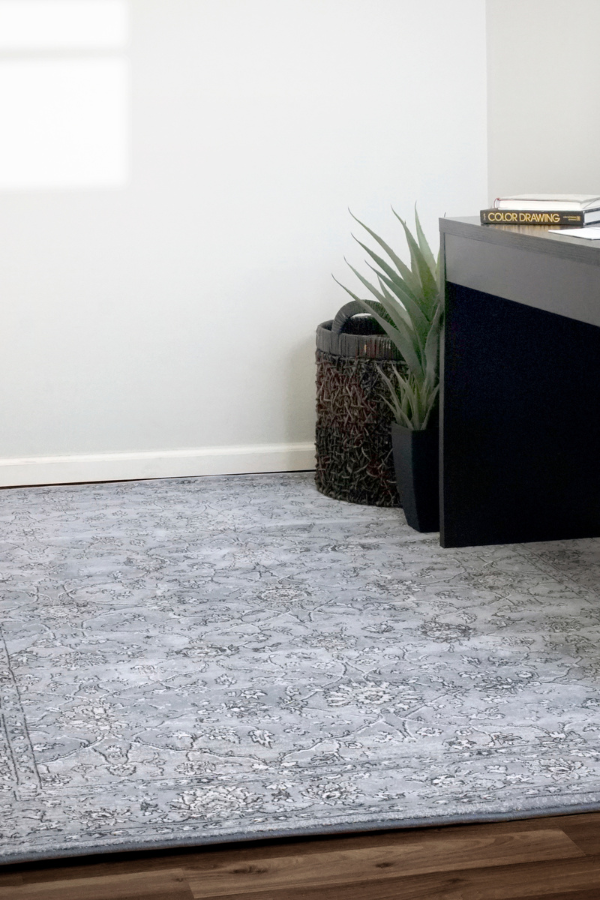 Ancient Garden 57136-4646 Steel Blue/Cream