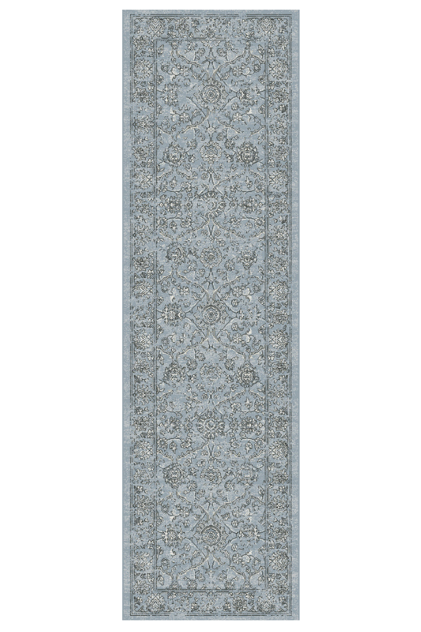 Ancient Garden 57136-4646 Steel Blue/Cream