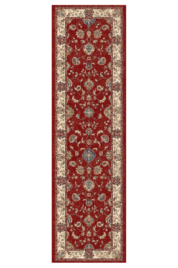Ancient Garden 57158-1464 Red/Ivory